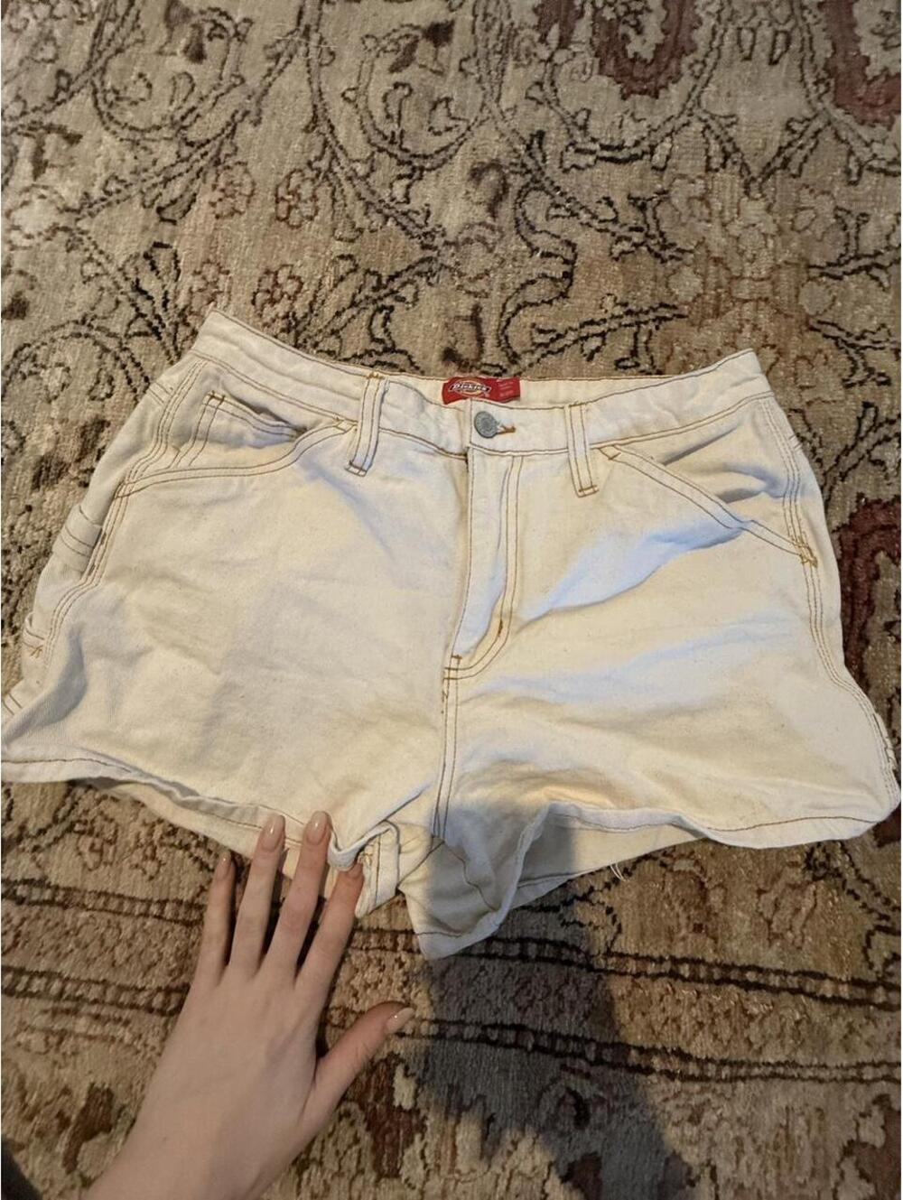 Dickies cream & tan shorts size 9/29 #workwear #utility
